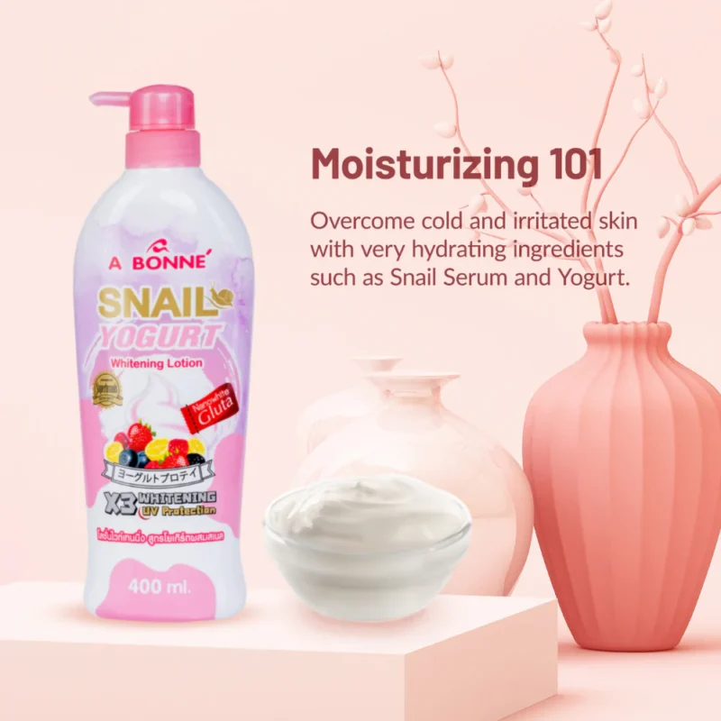 A BONNE' Snail Yogurt Milk Whitening Lotion 500ml - Image 5